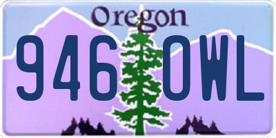 OR license plate 946OWL