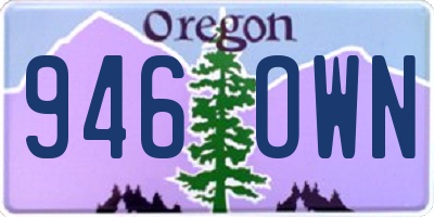 OR license plate 946OWN