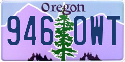 OR license plate 946OWT