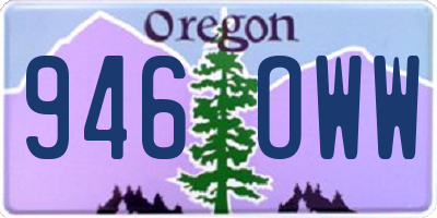 OR license plate 946OWW