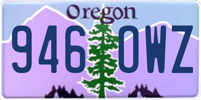 OR license plate 946OWZ