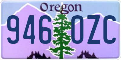 OR license plate 946OZC