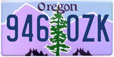 OR license plate 946OZK
