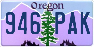 OR license plate 946PAK
