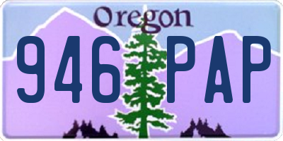 OR license plate 946PAP