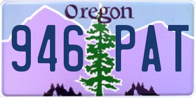 OR license plate 946PAT