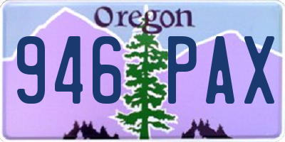 OR license plate 946PAX