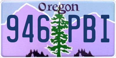 OR license plate 946PBI