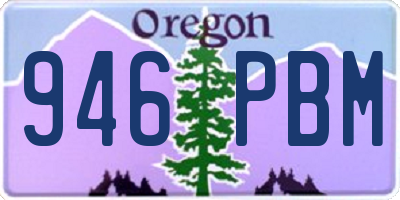 OR license plate 946PBM