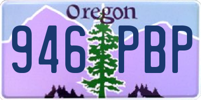 OR license plate 946PBP
