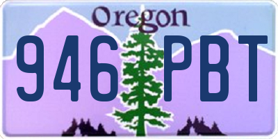 OR license plate 946PBT