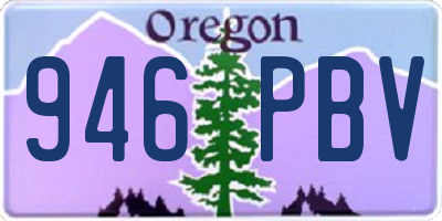 OR license plate 946PBV