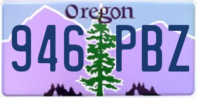 OR license plate 946PBZ