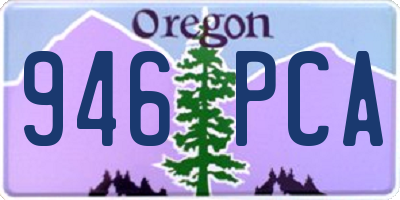 OR license plate 946PCA