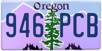 OR license plate 946PCB