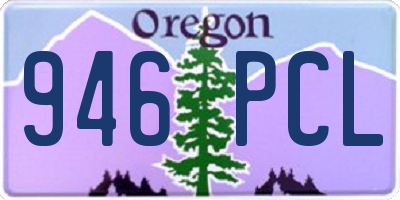 OR license plate 946PCL