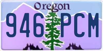 OR license plate 946PCM