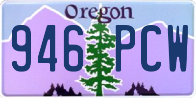 OR license plate 946PCW