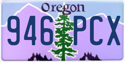OR license plate 946PCX