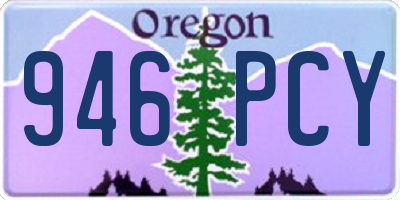 OR license plate 946PCY