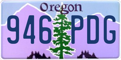 OR license plate 946PDG