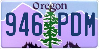 OR license plate 946PDM