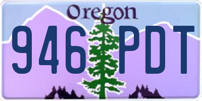 OR license plate 946PDT