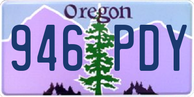 OR license plate 946PDY
