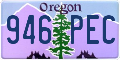 OR license plate 946PEC