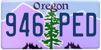 OR license plate 946PED
