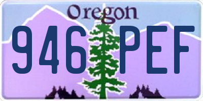 OR license plate 946PEF