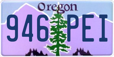 OR license plate 946PEI
