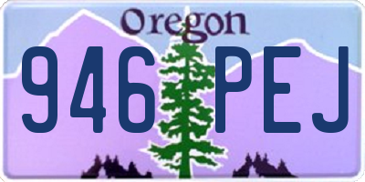 OR license plate 946PEJ