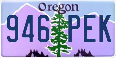 OR license plate 946PEK