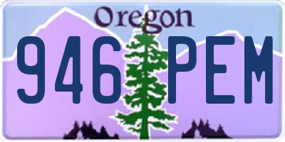 OR license plate 946PEM