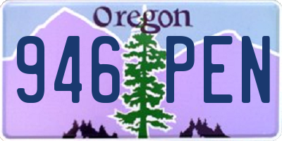 OR license plate 946PEN