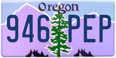 OR license plate 946PEP