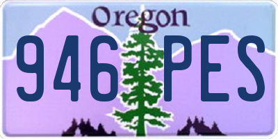 OR license plate 946PES