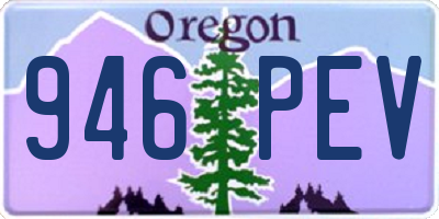 OR license plate 946PEV