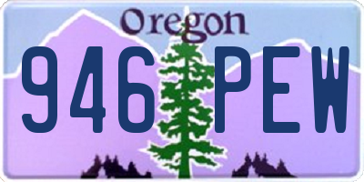 OR license plate 946PEW