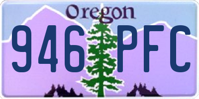 OR license plate 946PFC