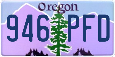 OR license plate 946PFD
