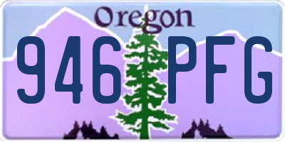OR license plate 946PFG