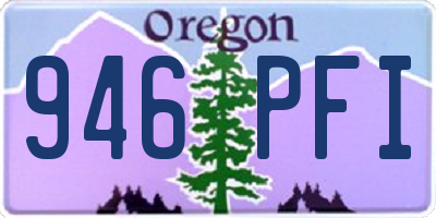 OR license plate 946PFI