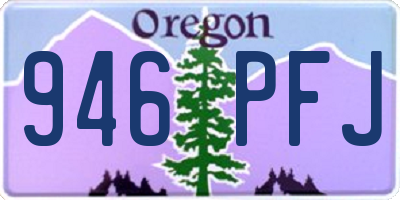 OR license plate 946PFJ