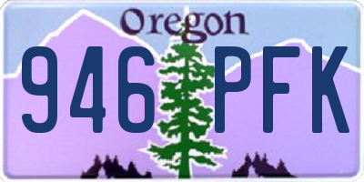 OR license plate 946PFK