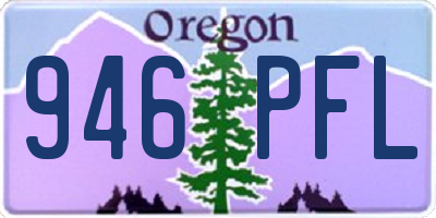 OR license plate 946PFL