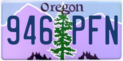 OR license plate 946PFN