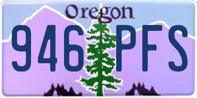 OR license plate 946PFS