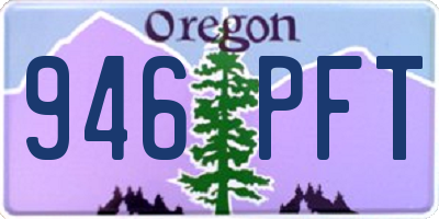 OR license plate 946PFT